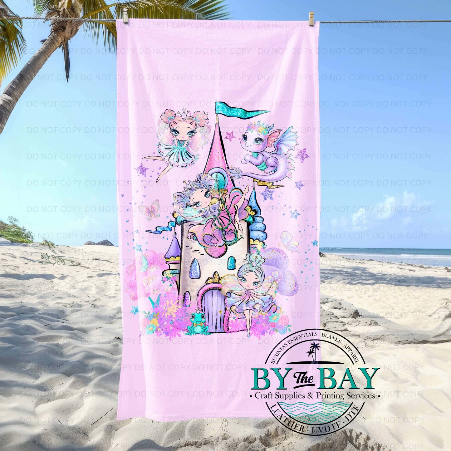 Fairy Princess Castle Beach Towel