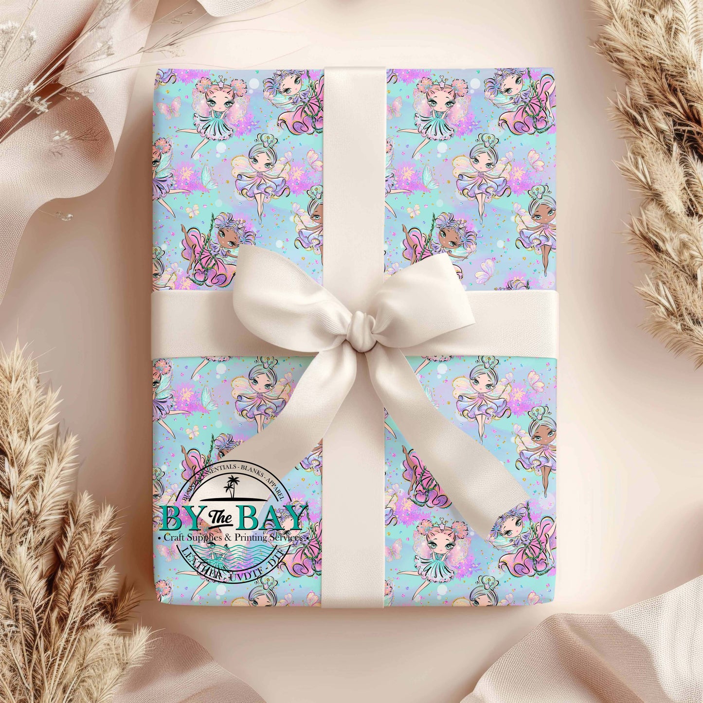 Fairy Princess Ombre Wrapping Paper