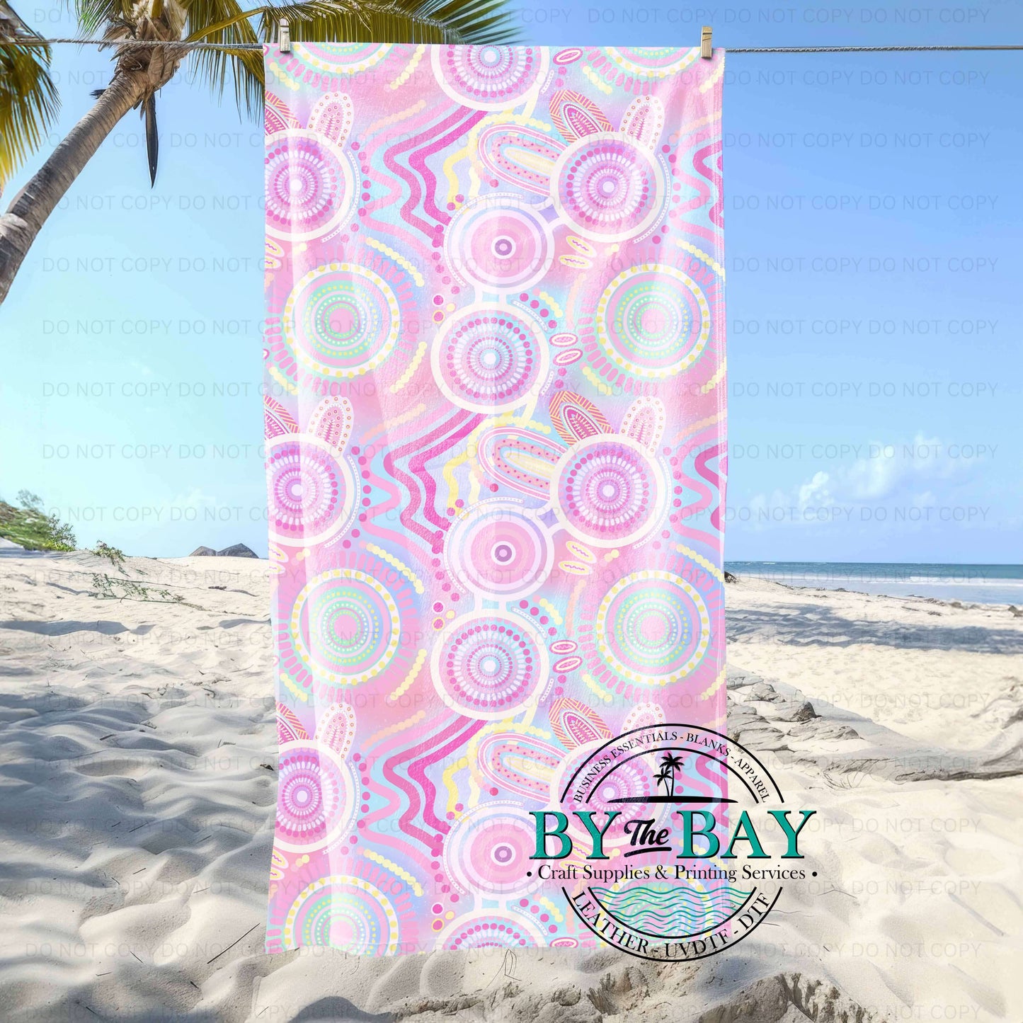 Gathering Pink Beach Towel