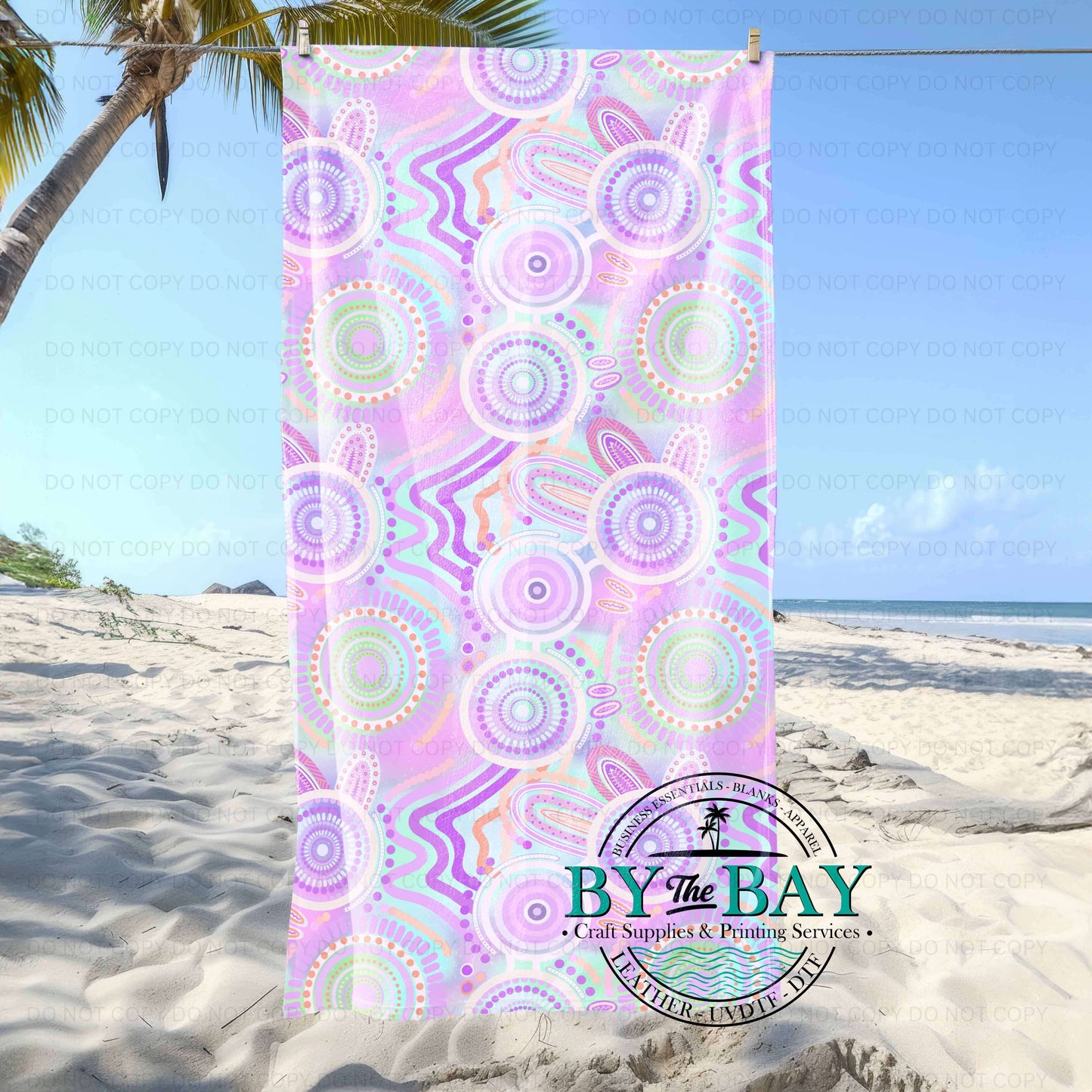 Gathering Purple Beach Towel