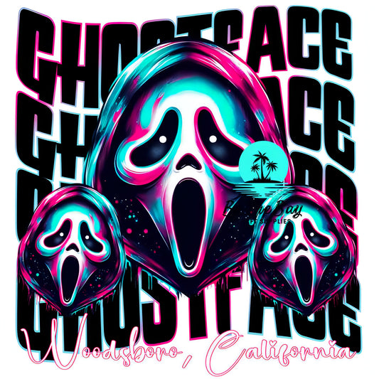 Ghost face trio checker Halloween