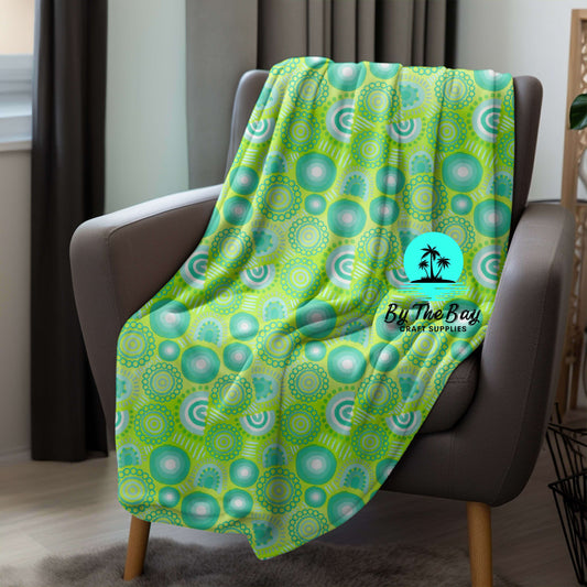 Gorkorra Gaka Lime Green Blanket