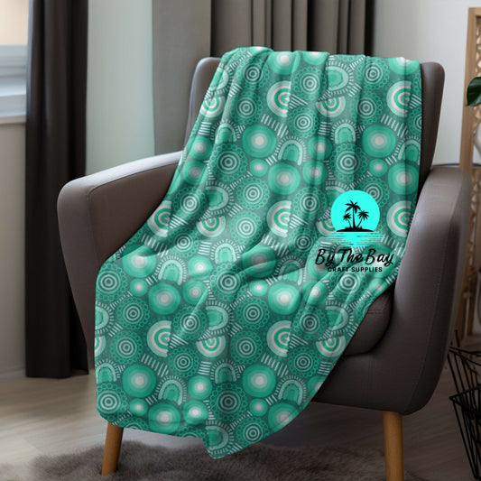 Gorkorra Gaka Teal Blanket