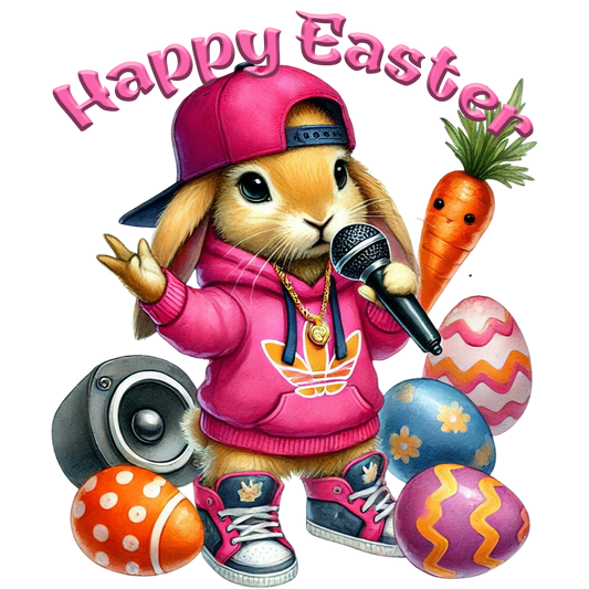 Happy Easter Hip Hop 5 Pink