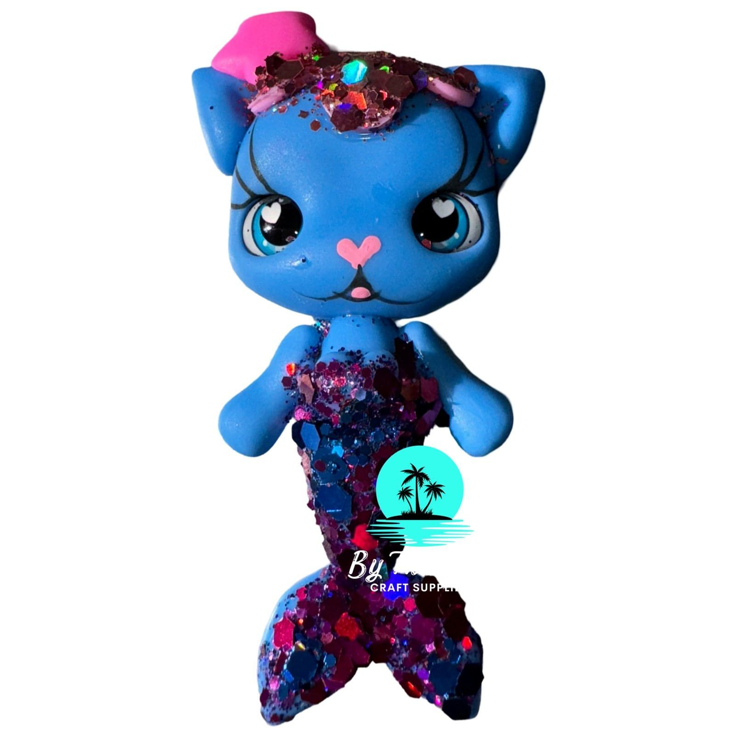 Blue mermaid kitty