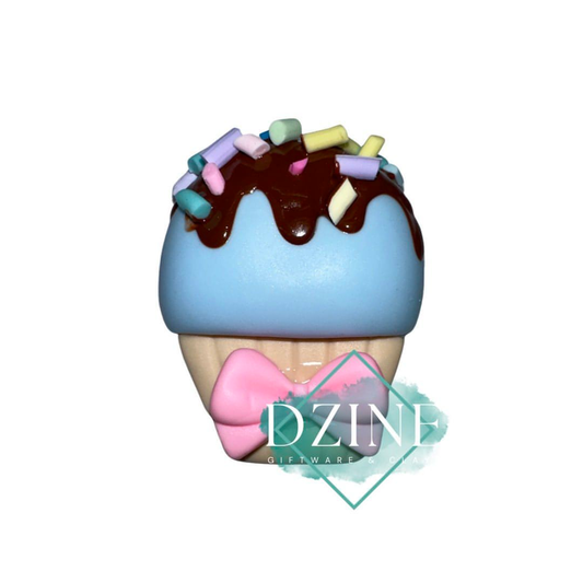 Small cupcake blue (4cm)