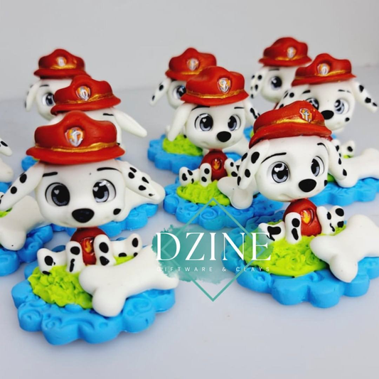 Fire dog patrol cake topper