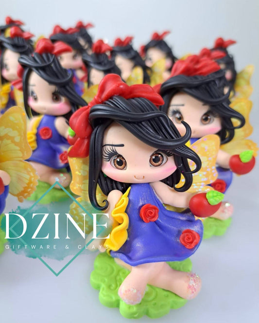 Apple princess fairy cake topper (9cm)