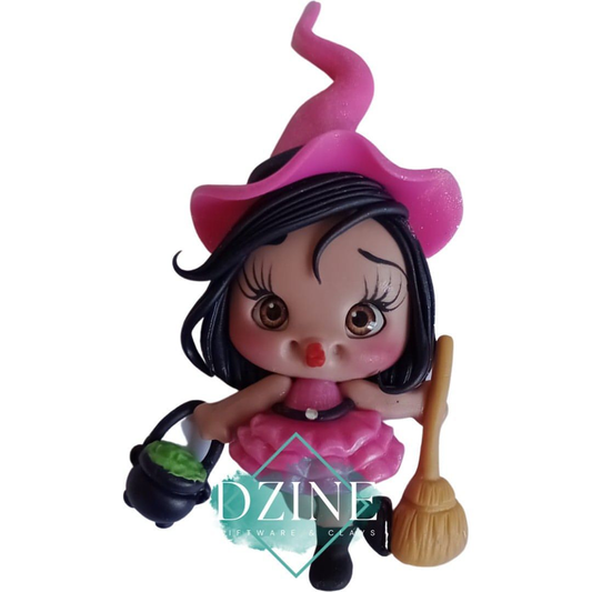 Cute Magenta witch