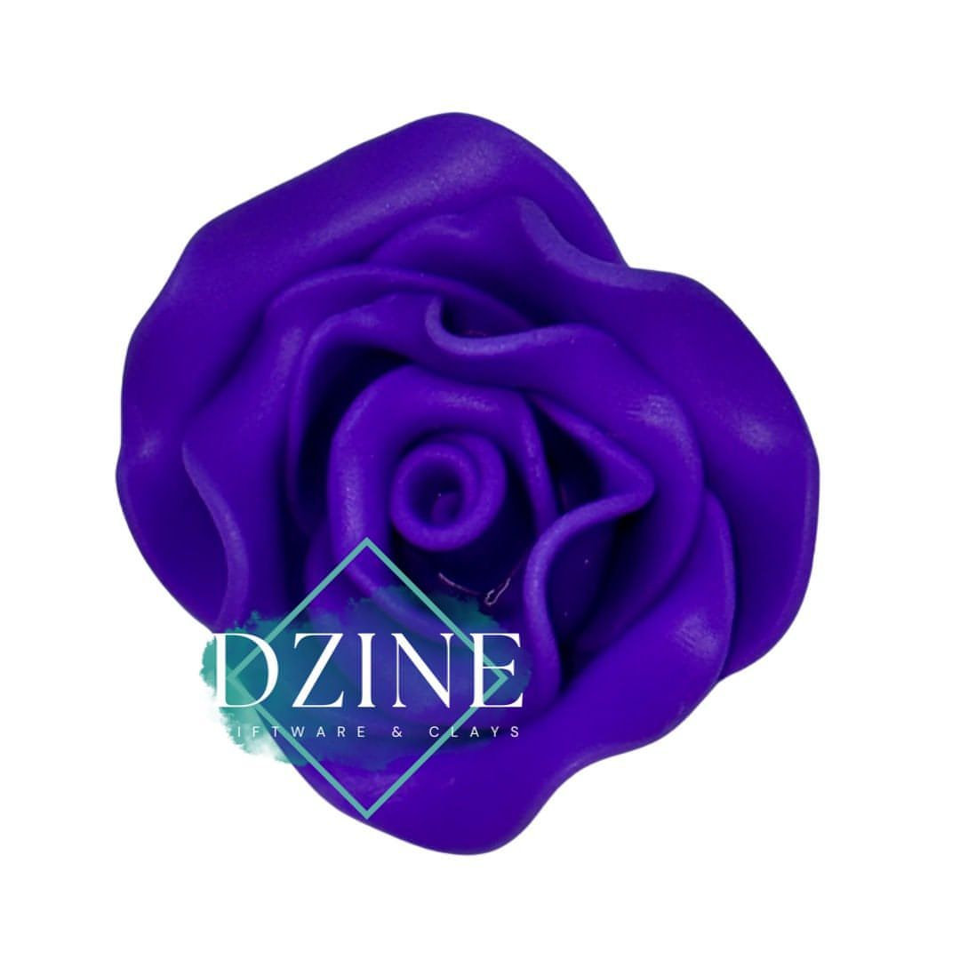 Large Dark Purple Rose approx 4cm