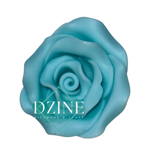 Large Aqua Rose approx 4cm