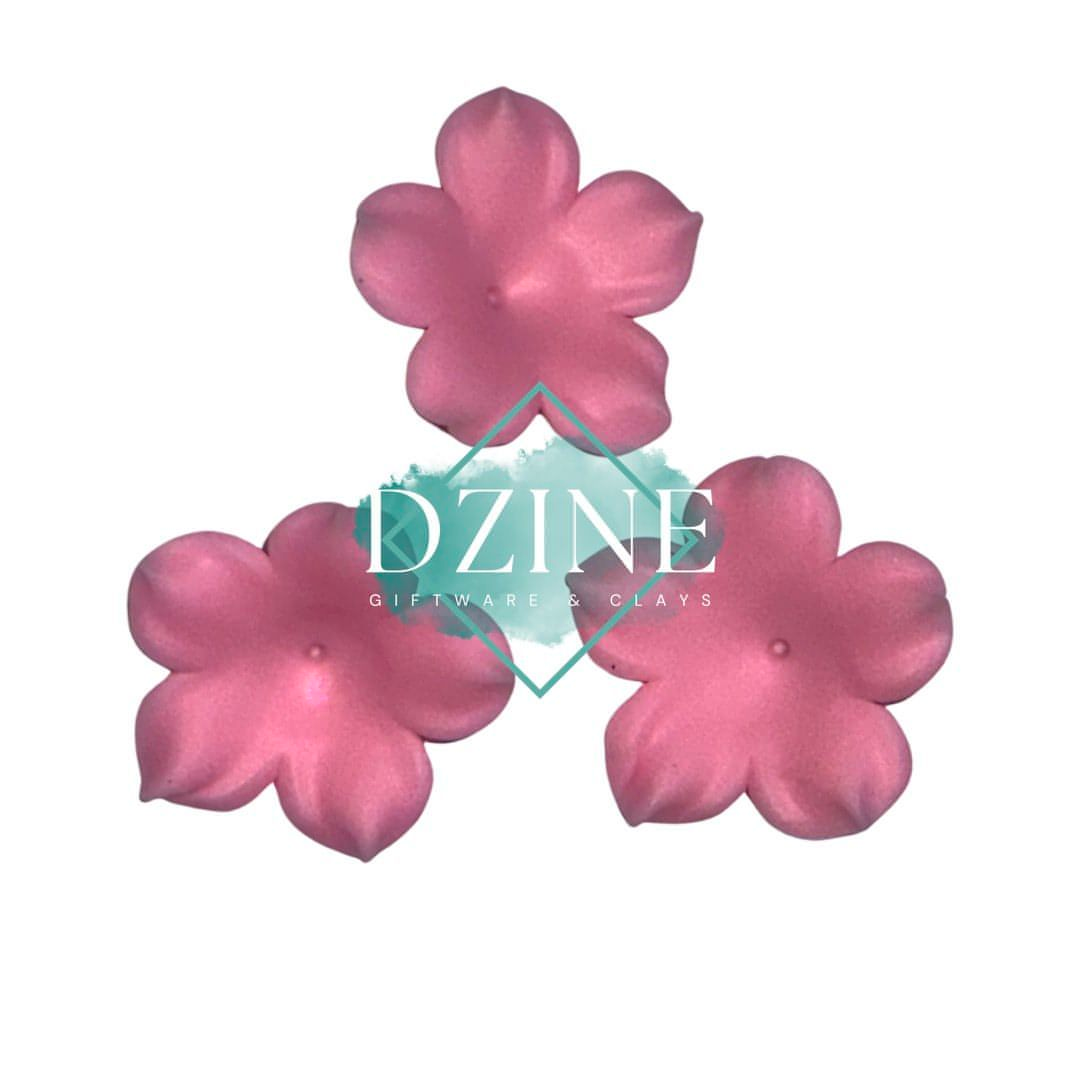 Small Pink Flower 3pk (2cm)