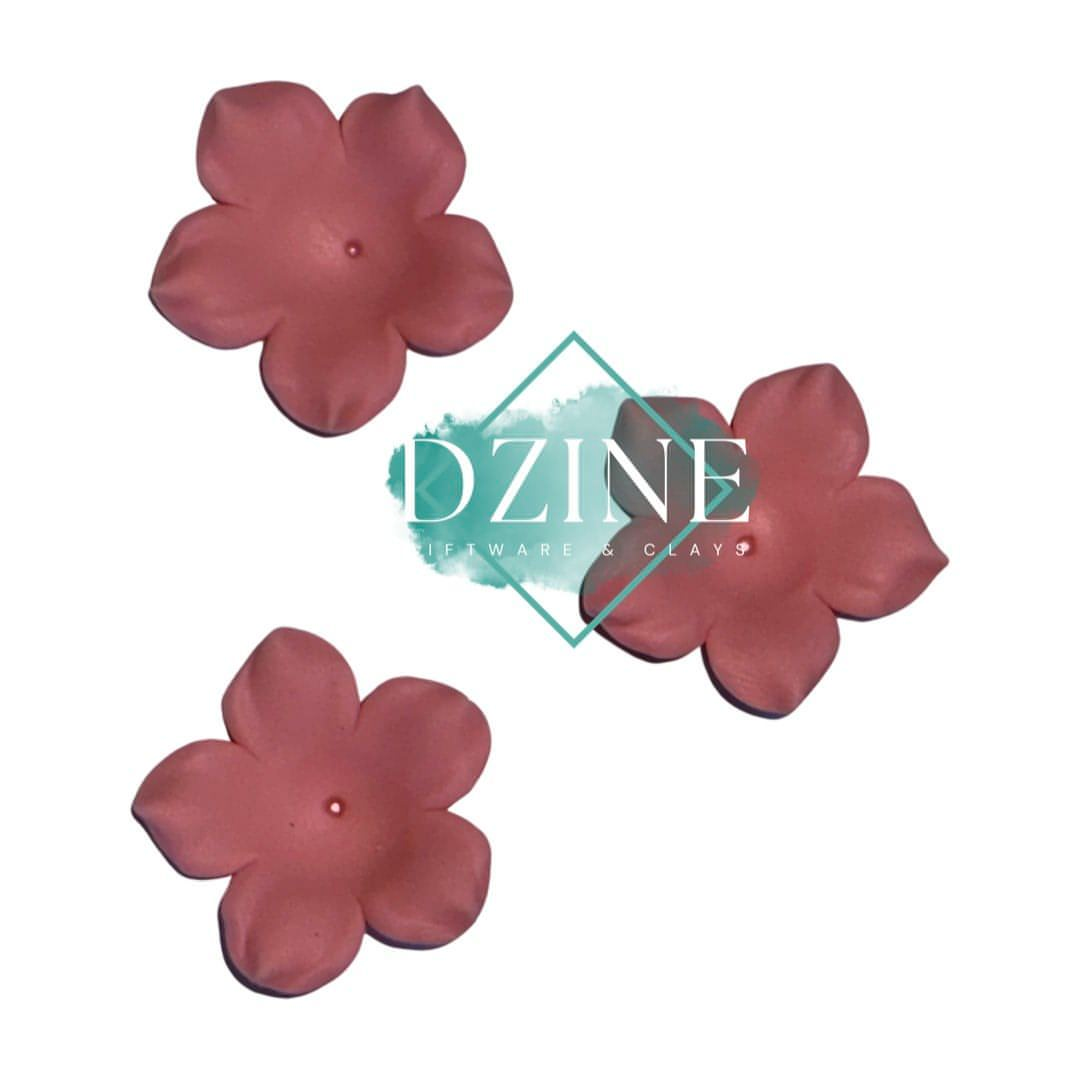 Small Dusty Pink Flower 3pk (2cm)