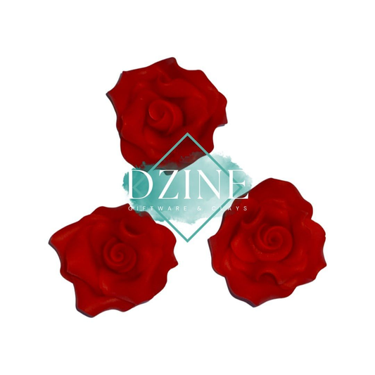 Medium Red Roses 3pk (3cm)