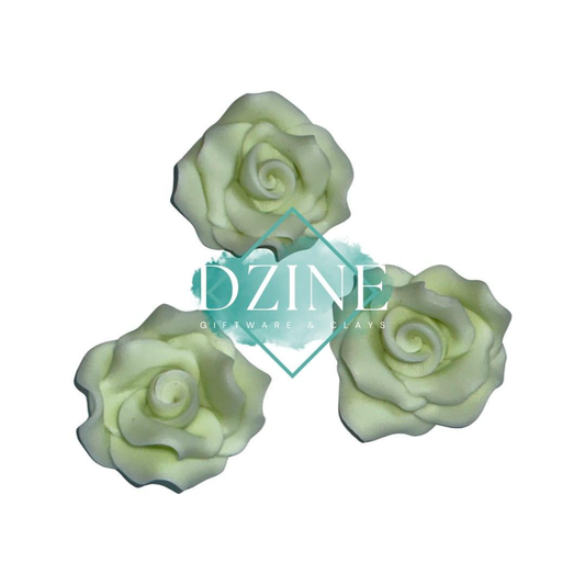 Medium Mint Roses 3pk (3cm)