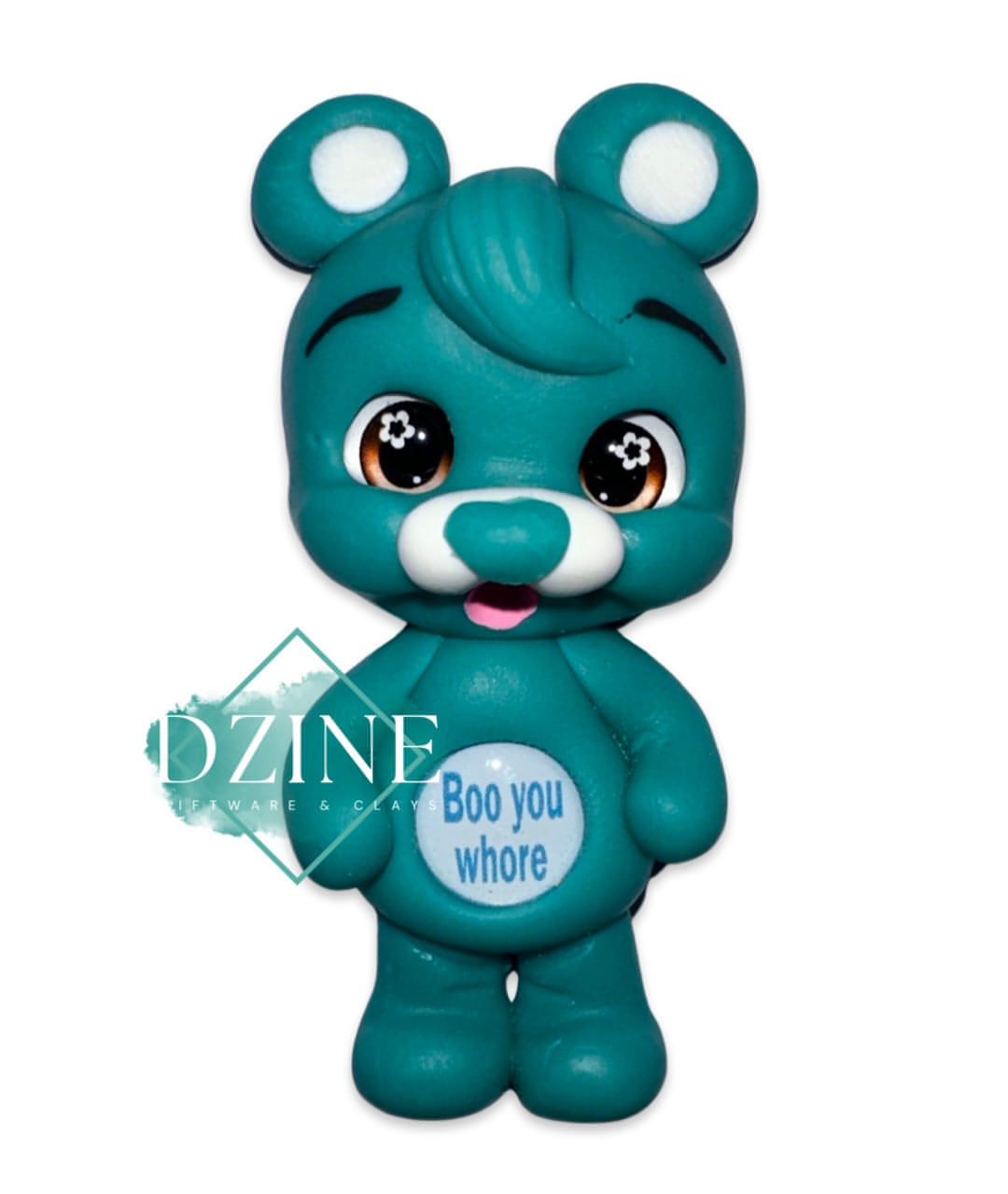 Swear bear Teal *BOO YOU W**RE*