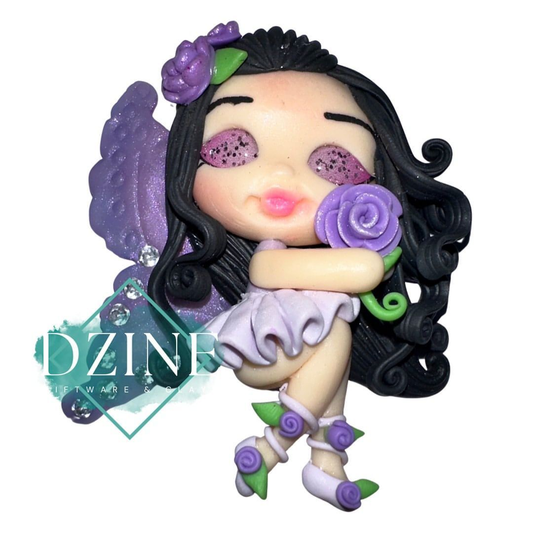 Purple fairy black hair