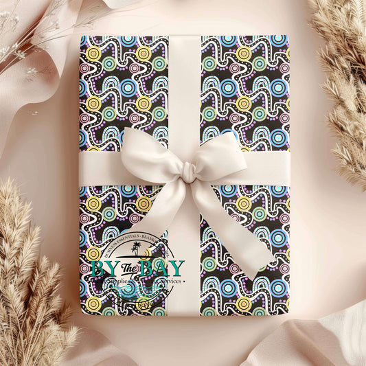 Iluka Blak (by Huckleberry Digital) Wrapping Paper