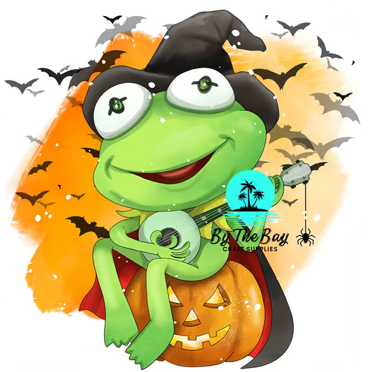 Green Frog Halloween UVDTF