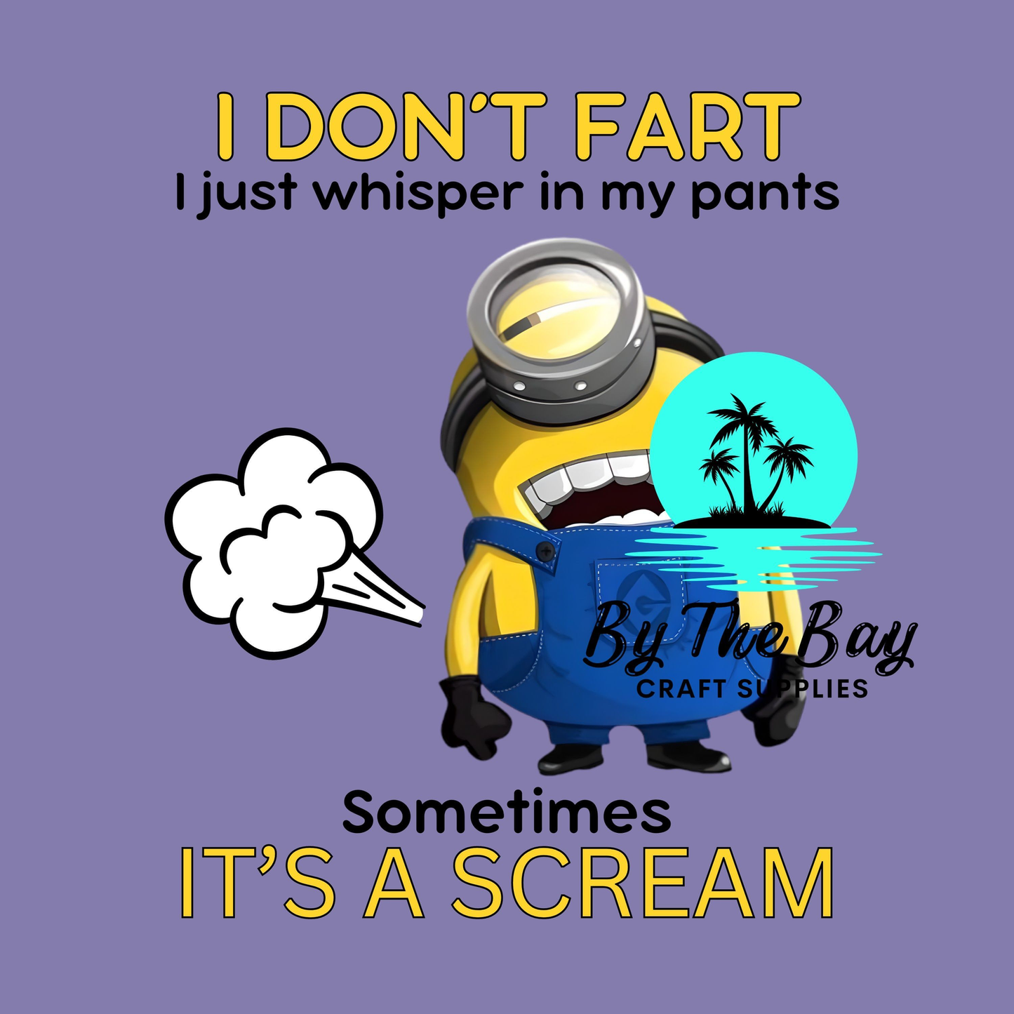 Yellow guy Fart UVDTF Decal