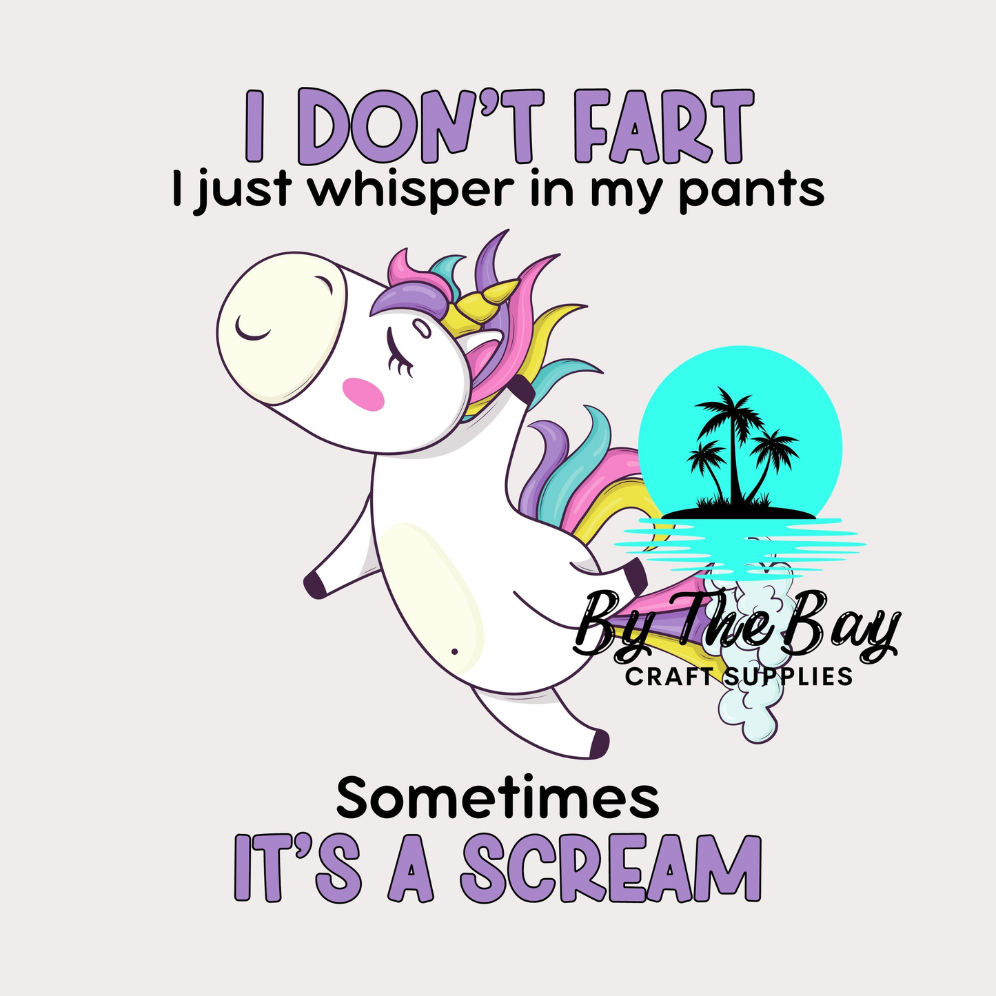 Unicorn Fart UVDTF Decal