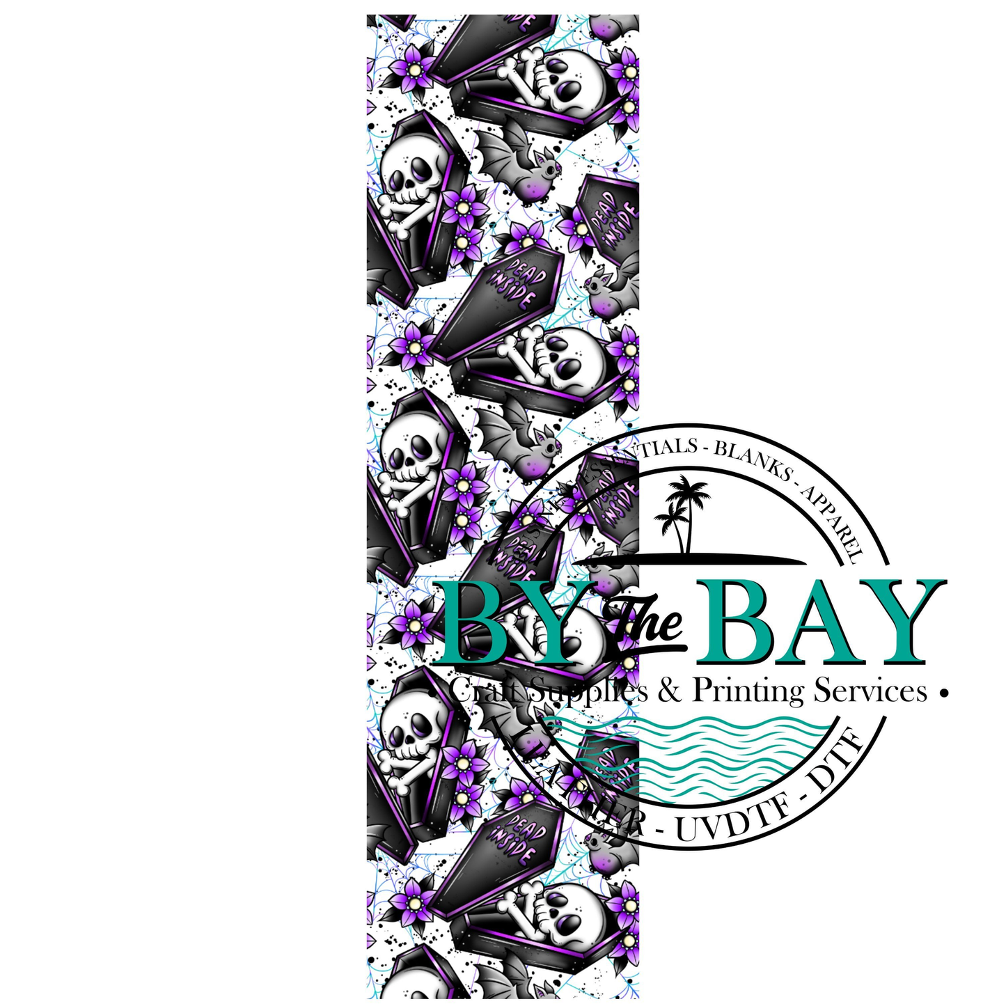 Purple Dead Inside Bookmark Decal