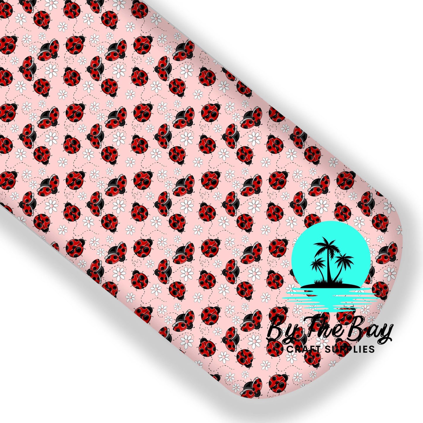 Lady bugs pink floral