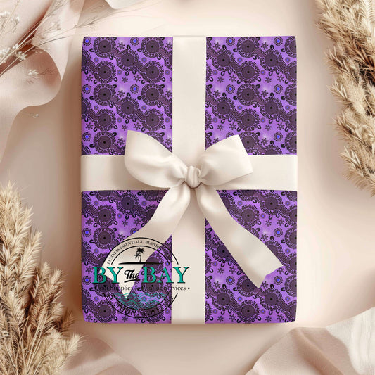 LIfelines Purple (by Huckleberry Digital) Wrapping Paper