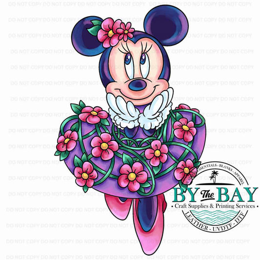 Miss Mouse pink flower skirt