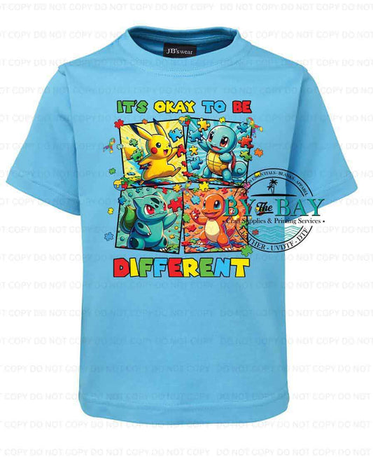 Poke Crew its ok to be different Autism tee