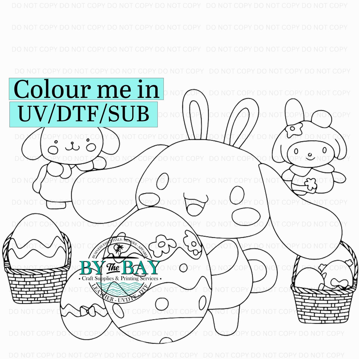 Easter Sanrio Colour me in