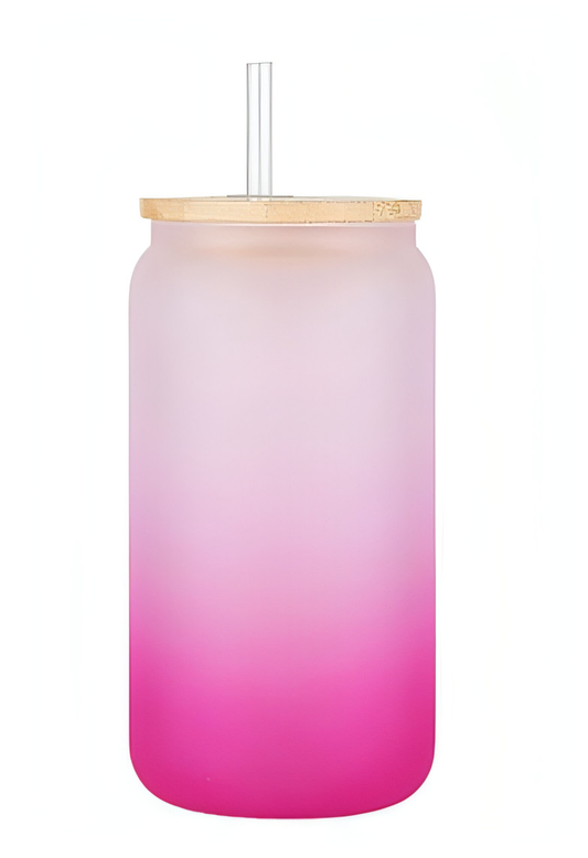 Ombre 16oz Libby tumbler Pink