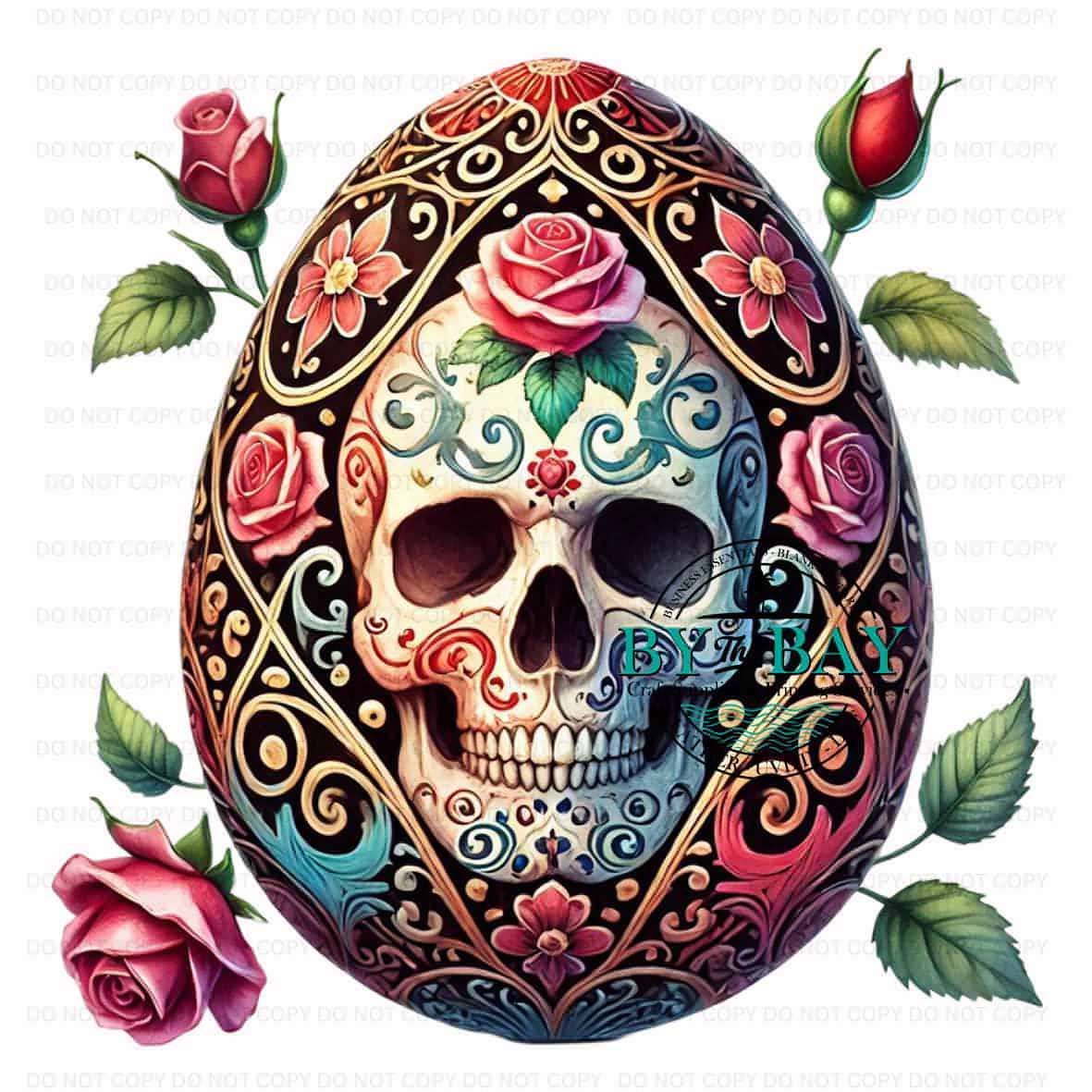 Skull Roses Easter Egg