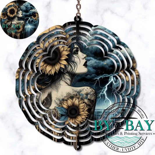 Storm Lady Wind Spinner Sublimation Print