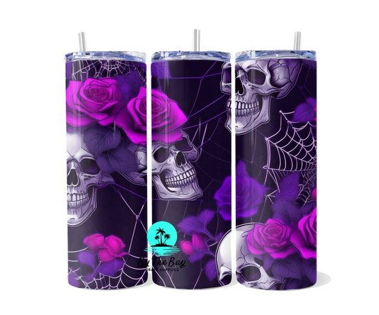 Neon punk Skulls & Roses 20oz SUB Print