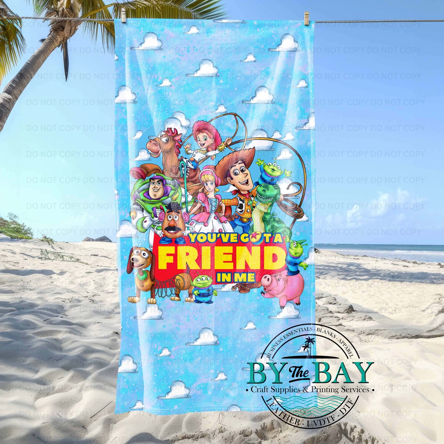 Toys Friends Beach Towel