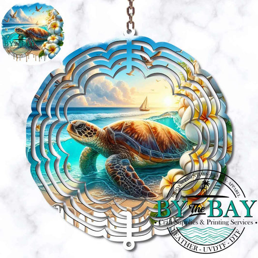 Turtle Beach Wind Spinner Sublimation Print