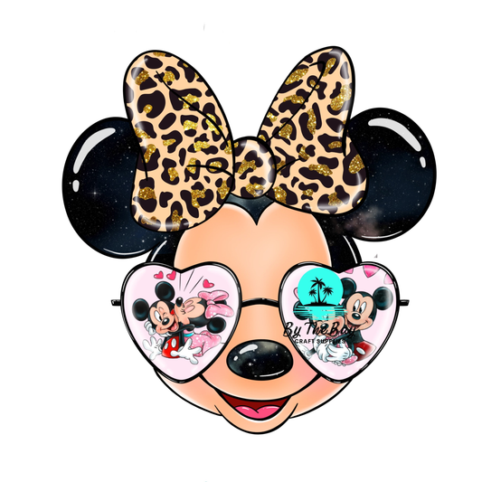 Leopard Bow Mouse Head DTF