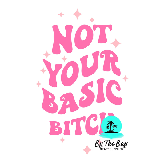 Not your basic bitch - Keyring UV Print