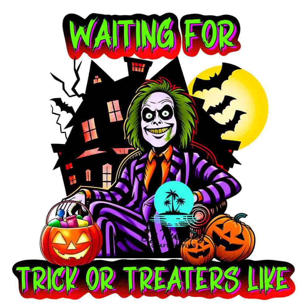 Waiting for Trickle Treaters Halloween