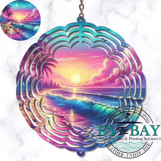 Waves Wind Spinner Sublimation Print