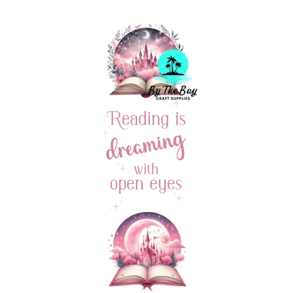 Pink Dreaming Bookmark Decal