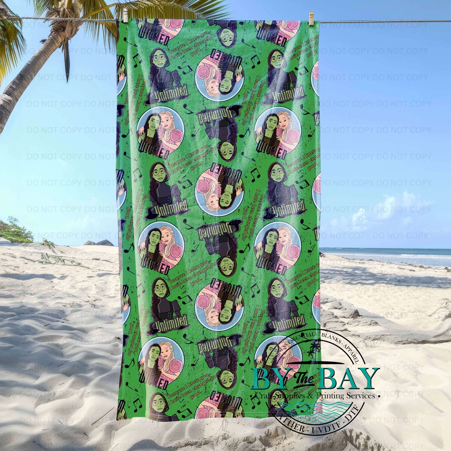 Wick Ed Green Beach Towel