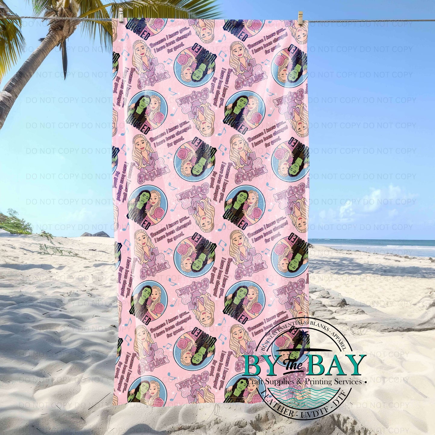 Wick Ed Pink Beach Towel