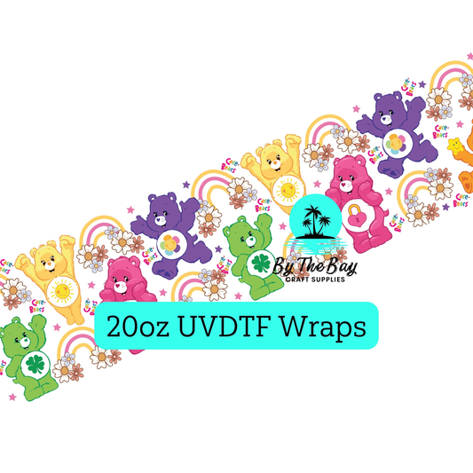 Colourful Bears 2 20oz UVDTF Wrap