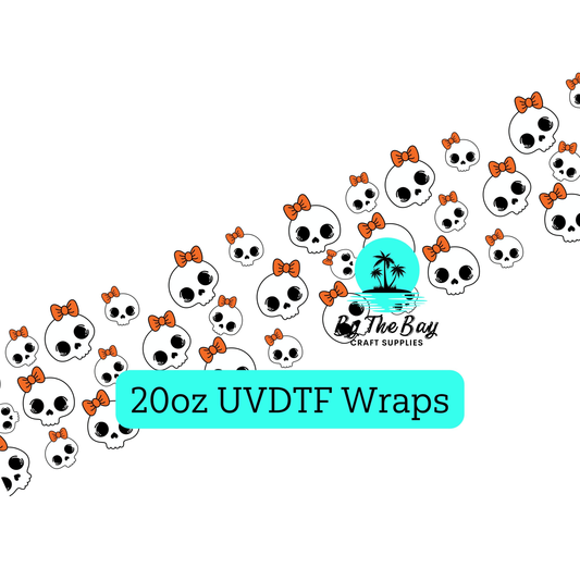 Cute Skulls 20oz UVDTF Wrap