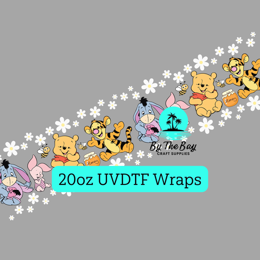 Honey Bear 20oz UVDTF Wrap