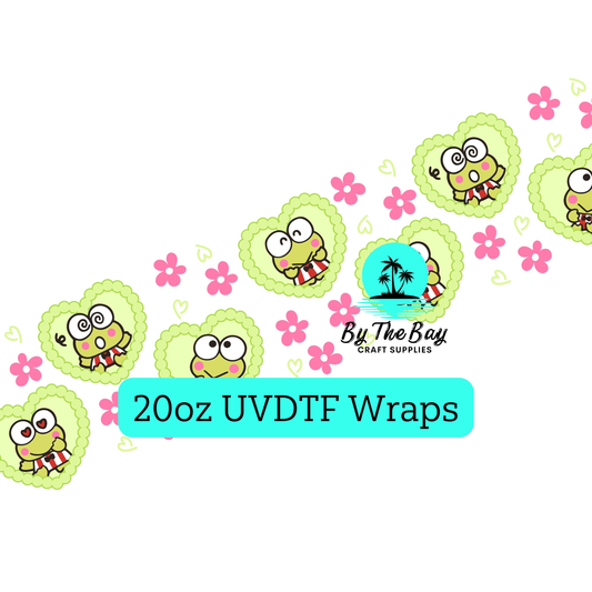 Kawaii Frog 20oz UVDTF Wrap