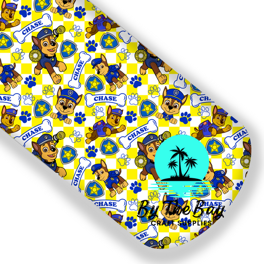 C PUP YELLOW & WHITE CHECK