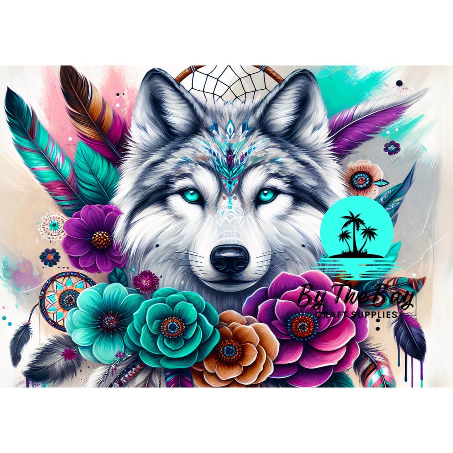 Floral Wolf - A4